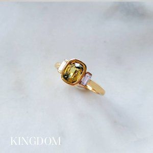 SOLD Party Sapphire Diamond Engagement Ring